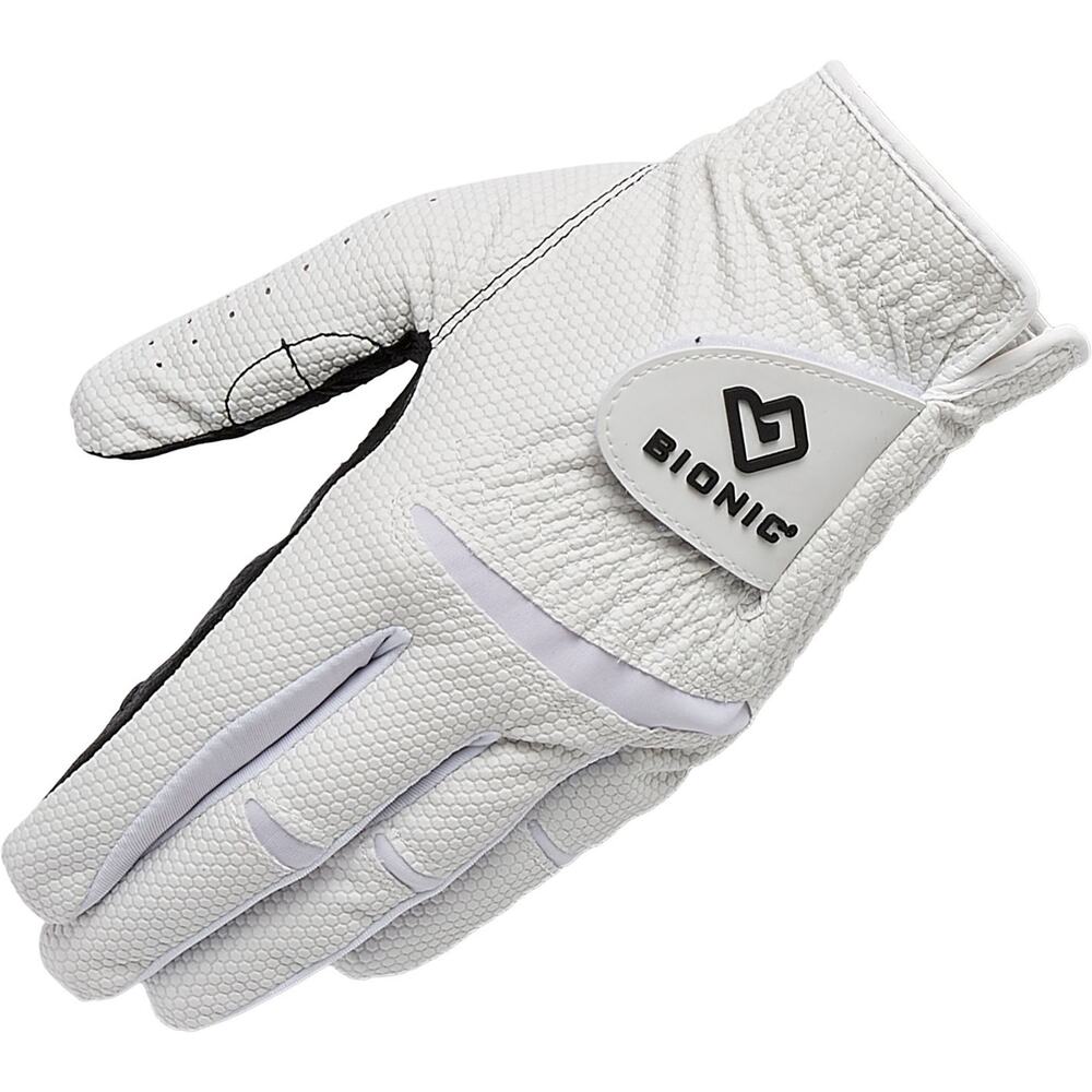 Bionic Men's Relax Grip 2.0 Golf Glove - Left Hand - EXTRA LARGE White NWT